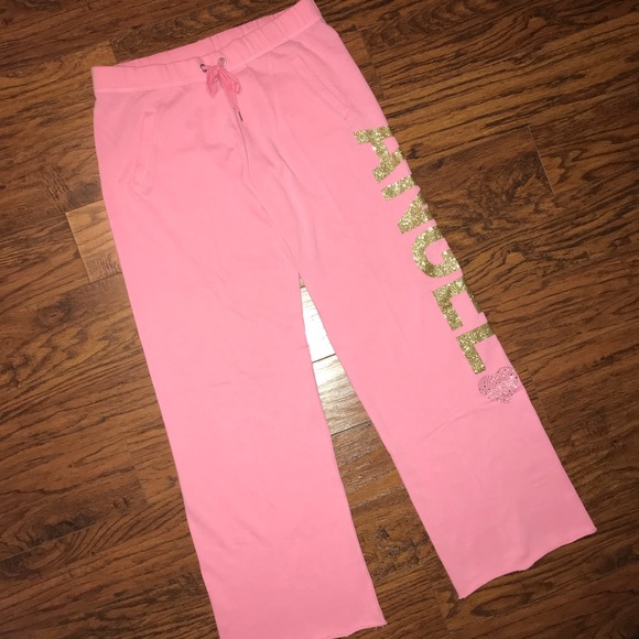 SOLD VS Angel Jogger Sweat Pants Pink Loungewear - Picture 5 of 8